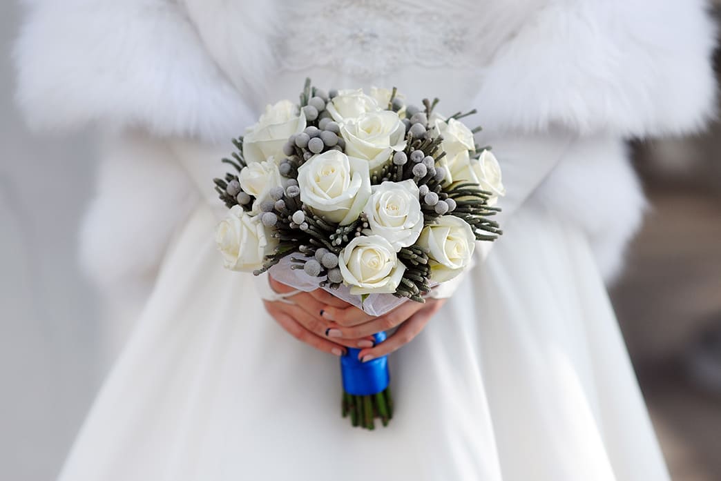 Цветы для зимней свадьбы